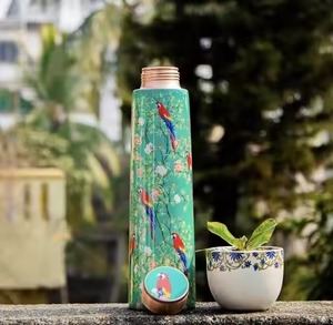 ขวดน้ำโลหะทำด้วยมือสไตล์คลาสสิกขวดน้ำโลหะพร้อมดีไซน์พิมพ์ลายนกออกแบบได้ตามต้องการสำหรับตกแต่งใหม่ล่าสุด - Product Image 2