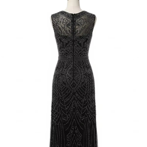 Vestido de Noche con Cuentas y Estampado Digital, Diseño Elegante, Tela Suave, Ajuste Perfecto para Ocasiones Especiales y Fiestas - Product Image 5