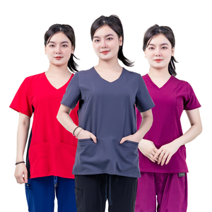 ชุดยูนิเซ็กซ์สำหรับพยาบาล VN SUPPLIERS เนื้อผ้านุ่ม ระบายอากาศได้ดี สวมใส่สบาย ชุดสครับทางการแพทย์ ชุดผ่าตัด ชุดพยาบาล ชุดโรงพยาบาล ผลิตจากโพลีเอสเตอร์ทอ - Product Image 3