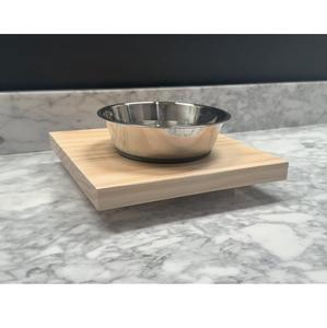 Modern Wooden Pet Feeding Station with Stainless <b>Steel</b> <b>Bowls</b> - Product Image 1