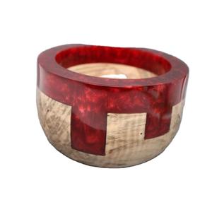 ชามอาหารทำจากไม้สำหรับตกแต่งด้านบนเครื่องใช้บนโต๊ะอาหารทำจากเรซิ่นเหมาะสำหรับร้านอาหารและเสิร์ฟช็อกโกแลตขายดี - Product Image 1