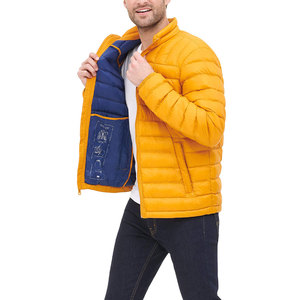 Veste matelassée pour homme en gros d'usine, logo personnalisé, veste en duvet pour homme, veste à capuche matelassée - Product Image 5