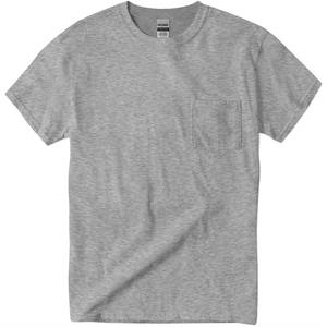 2022 Best Supplier Wholesale Men's Airlume Combed <b>Ringspun</b> Cotton/Polyester/Rayon T-Shirts with Left Pocket - Product Image 1