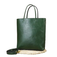 Bolso Tote de Diseño Personalizado en Cuero Genuino Grabado para Mujer - Marca Privada, Estilo Vintage de Lujo, Uso en Exteriores, Abierto/con Cremallera