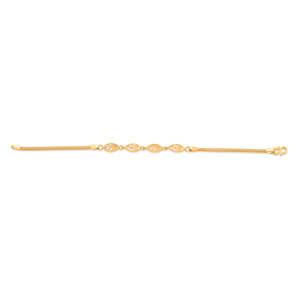 สร้อยข้อมือแฟชั่นทองคำแบบยืดหยุ่นพร้อมจี้เชื่อมต่อ - Product Image 5