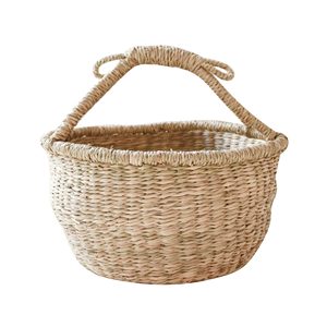 Panier de rangement en bambou tissé écologique au design moderne et luxueux pour la décoration de la maison et le rangement des vêtements - Product Image 2