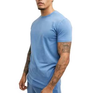 Camiseta en blanco con estampado de logotipo personalizado de algodón 100% para hombre, camiseta transpirable y ajustable de gran tamaño y poliéster para hombre al mejor precio - Product Image 2