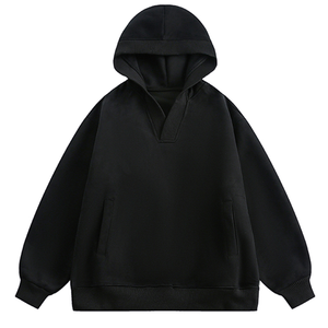 Básico de mezcla de algodón sudadera suelta con capucha para parejas fabricados por productos huzaifa Paypal Vrified - Product Image 3