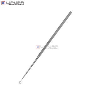 Cureta para Oídos Buck, Instrumento Quirúrgico Angulado y Roma para la Eliminación Segura de la Cera del Oído, Cureta ENT Reutilizable de Acero Inoxidable, Instrumentos Médicos - Product Image 6