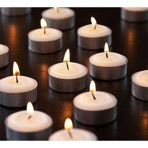 <b>Set</b> of 10 Unscented Tealight <b>Candles</b> Custom Basic Palm Wax Fast Delivery From Vietnam Factory for Home Decoration - Product Image 3
