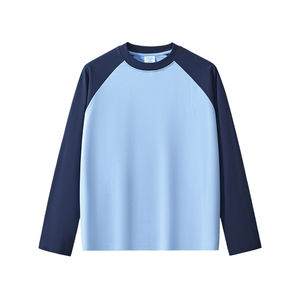 เสื้อยืดแขนยาวสำหรับผู้ชายเสื้อยืดผ้าฝ้าย100% ทรงโอเวอร์ไซส์แบบกำหนดเอง100% - Product Image 1