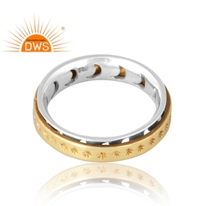 Superventas 925 plata esterlina 18K anillo chapado en oro Demi joyería fina para mujer regalo para ella - Product Image 4