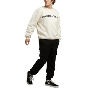 เสื้อสเวตเตอร์คอตตอนสไตล์100%, เสื้อกันหนาวแบบสวมหัวทำจากผ้าคอตตอนเฟรนซ์เทอร์รี่เสื้อถักแบบสวมหัวมีฮู้ดและสเวตเชิ้ตไซส์ใหญ่พิเศษ - Product Image 3