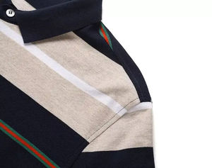 Vente en gros de t-shirts polo à logo personnalisé pour hommes nouveau style de col rabattu 100% coton motif 3D pour le golf fabriqué au Pakistan - Product Image 2