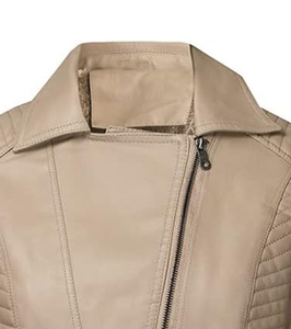 Vente chaude veste en cuir de peau de mouton de qualité supérieure pour femmes coupe confortable avec remplissage en coton meilleur design - Product Image 5