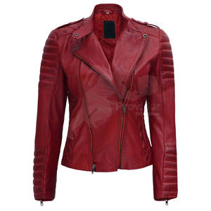 Meilleur prix, veste en cuir pour femme d'hiver confortable, respirante, écologique, tricotée, unie, teinte, couleur personnalisée, logo personnalisé, OEM - Product Image 1