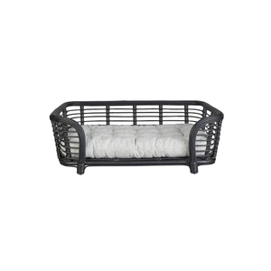 Bon prix écologique Style classique jonc de mer rotin lit pour animaux de compagnie en osier lits pour chiens en gros de l'usine du Vietnam emballage en Carton - Product Image 1