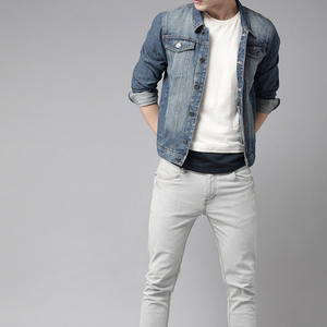 แจ็กเก็ตยีนส์สำหรับผู้ชายใส่สบายในฤดูหนาว - Product Image 3