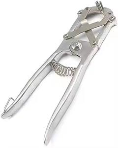 Aplicador de banda de castración de lujo grande, alicates de elastador, cola de servicio pesado, Docker, herramienta veterinaria de granja de 10 pulgadas de largo de aluminio grande - Product Image 1