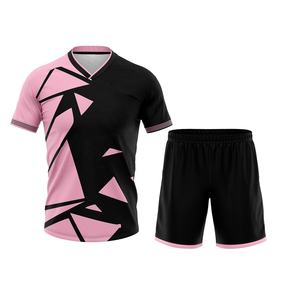 Premium Lightweight Summer <b>Heat</b>-Transfer Printed Soccer Jerseys Shorts Breathable Quick Dry Anti-Bacterial 100% Polyester - Product Image 1