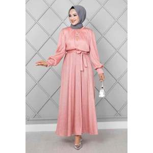ชุดเดรสฮิญาบเอวยางยืด - Product Image 2