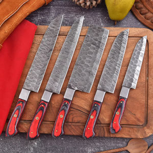 Cuchillo de Chef Profesional de Acero de Damasco al por Mayor, Funda de Cuero Personalizable, Regalo Perfecto para Él y Ella, Juego de Cocina, Soporte OEM - Product Image 1