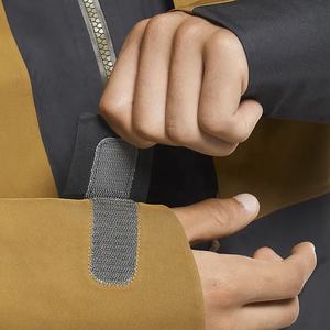 Veste de pluie pour homme noire dorée, haute performance, imperméable, veste de pluie pour homme chez Qasaab Gloves Company - Product Image 4