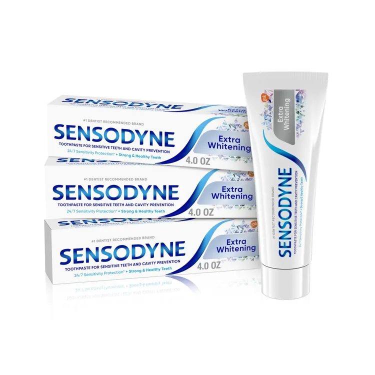 최고의 가격 100% 오리지널 Sensodyne 치약 낮과 밤 치약 천연 미백 치약