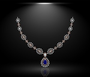 Romántico estilo coreano boda noche Acero inoxidable regalo conjunto cuadrado circón miossanita diamante amarillo oro collar pendiente - Product Image 3