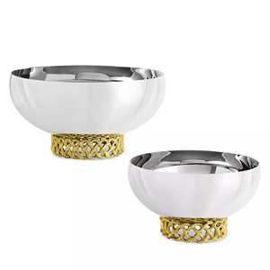 Bol de service pour fruits et desserts pour décorations de salon Design martelé en aluminium Bol de service pour fruits et légumes séchés - Product Image 6