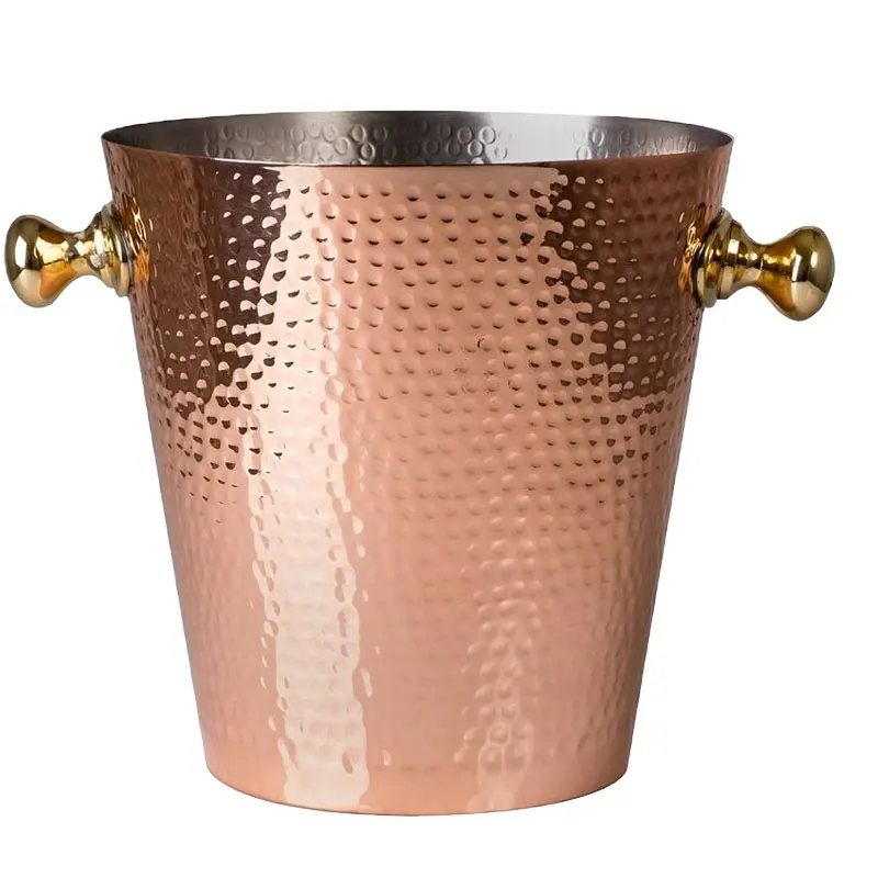 ice bucket with lid/copper ice bucket/wine bucket hot sale beer gift galvanized ice bucket with bottle opener Large Ice Bowl