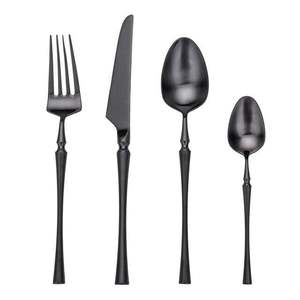Modern Luxury Stainless Steel Mirror Polish Eco-friendly Durable Wedding <b>Flatware</b> Set for Restaurant Use - Product Image 4