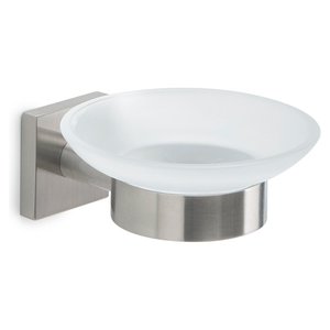 FUJI Brushed Silver FJ11 38 Wall-Mounted <b>Soap</b> <b>Holder</b> 11x13x5.4cm Bath & Toilet Supplies - Product Image 1