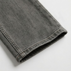 Jean en denim extensible taille mi-haute pour femme, coupe droite, style décontracté, couleur personnalisable, coton respirant, délavage 3D, tendance - Product Image 6