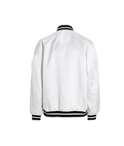 Phụ Nữ Thoáng Khí Satin Varsity Áo Khoác OEM Tùy Chỉnh Biểu Tượng Vá Chenille Thêu Letterman Phụ Nữ Áo Khoác - Product Image 2