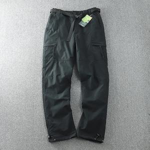 Nouveau pantalon de survêtement en molleton chaud d'hiver pour homme, décontracté, taille élastique, respirant, épais, rembourré thermiquement, noir, imperméable - Product Image 4