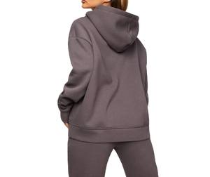 Ensemble de survêtement en molleton de coton imprimé pour homme et femme, avec sweat à capuche et pantalon, idéal pour l'automne et l'hiver - Product Image 2