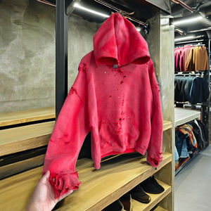 Best Quality Custom Designed <b>Men's</b> <b>Hoodie</b> High Quality Factory Made at Cheap Price XL Size Solid Pattern Acid Wash Technique - Product Image 1