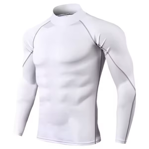 Offre Spéciale personnalisé hommes Rash Guard longue Compression Spandex avec Sublimation Logo personnalisé imprimé Gym Direct Fabricant Usine - Product Image 6