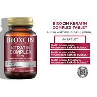 Bioxcin Forte Kératine Complexe Comprimés 60 Pièces | Complément Kératine Acide Hyaluronique Biotine pour Cheveux Forts et Sains