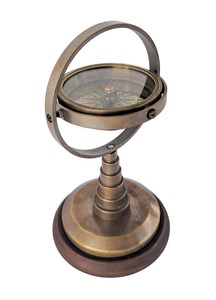 Boussole en laiton antique nautique unique créative art de camping et boussole antique décorative à collectionner décor de bureau à la maison - Product Image 5