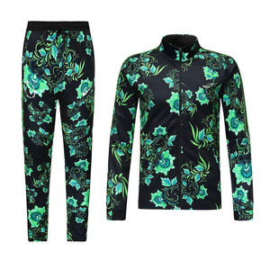 Chándal de sublimación para hombre, ligero, duradero, informal, sólido, transpirable, antiarrugas, jersey de lana de secado rápido, poliéster y algodón - Product Image 1