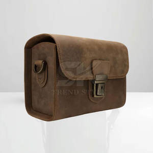 Sac à appareil photo en cuir de couleur unie en gros, sac à bandoulière pour appareil photo reflex numérique, fabricant pakistanais - Product Image 6