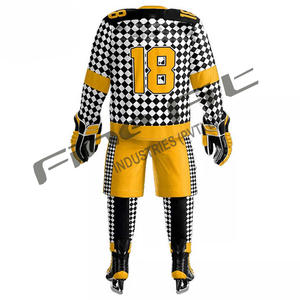 Camiseta de hockey sobre hielo con sublimación de algodón Premium, personalizable, duradera, ligera, impresión Digital, uniforme de equipo, ropa OEM - Product Image 1