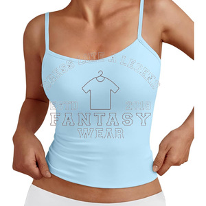 FANTASY WEAR OEM 2026 – Débardeur basique côtelé en coton pour femme, coupe ajustée, sans manches, avec design et logo personnalisés - Product Image 1