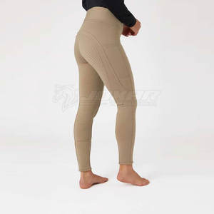 Collants d'équitation pour femmes avec tissu extensible et poche latérale pour téléphone ou clés Collants d'équitation pour femmes - Product Image 2