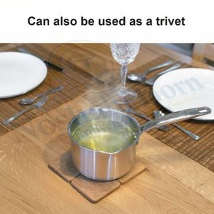 Hechos a mano con madera natural, estos posavasos de madera ofrecen una protección superior contra las manchas al tiempo que añaden belleza - Product Image 4