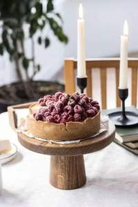 Présentoir à gâteau en bois d'acacia Vente en gros Présentoir à gâteau en bois d'acacia pour mariage Présentoir à gâteau en bois avec écorce - Product Image 4