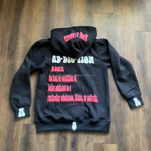 Sweat à capuche zippé intégral en coton pour femme avec impression bouffante Streetwear Hoodies & Sweatshirts Design personnalisable pour l'automne - Product Image 4