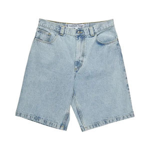 กางเกงขาสั้นผ้ายีนส์ขาดๆสำหรับผู้ชายกางเกงยีนส์ขาสั้นแบบลำลองสวมใส่ในฤดูร้อน - Product Image 1